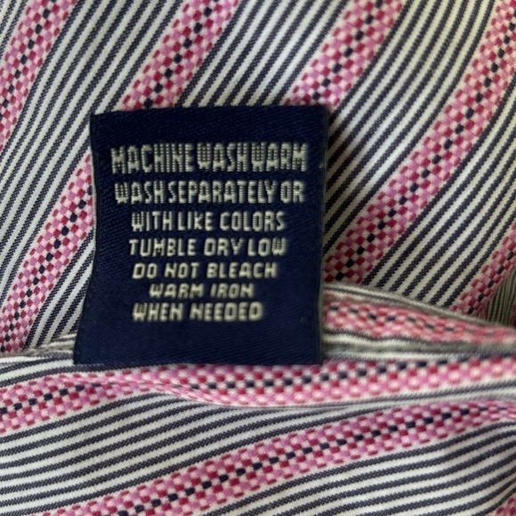 Robert Graham Long Sleeve Button Down Shirt Large Multicolor Pink Blue Floral - Picture 12 of 13